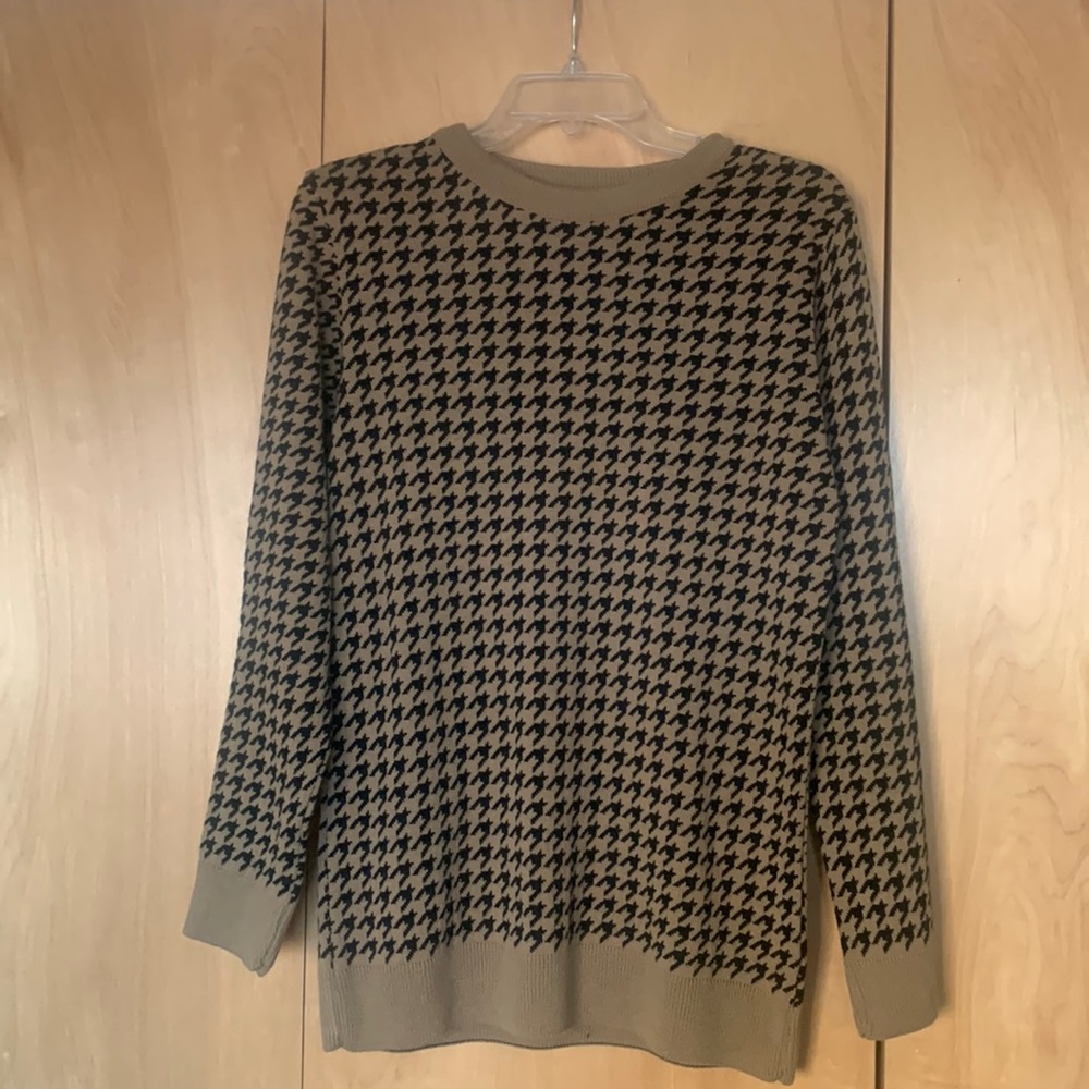Boohoo Man Houndstooth print sweater